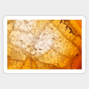 Yellow agate mineral super macro Sticker